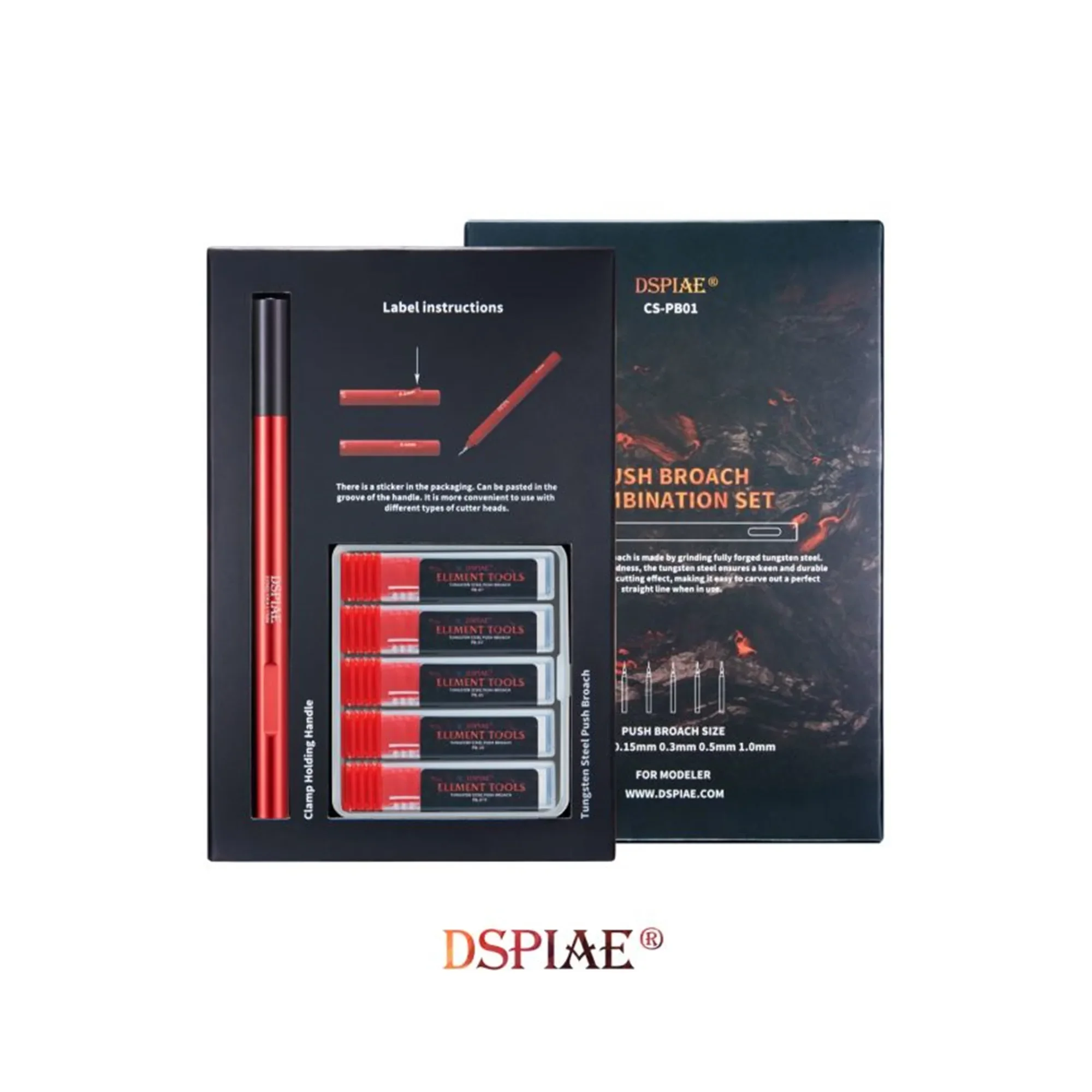 DSPIAE CS-PB01 Комбинированный набор толкателей Ремесленные инструменты (0,1 0,15 0,3 0,5 1,0) ММ Ручные инструменты
DSPIAE CS-PB01 Комбинированный набор толкателей Ремесленные инструменты (0,1 0,15 0,3 0,5 1,0) ММ Ручные инструменты