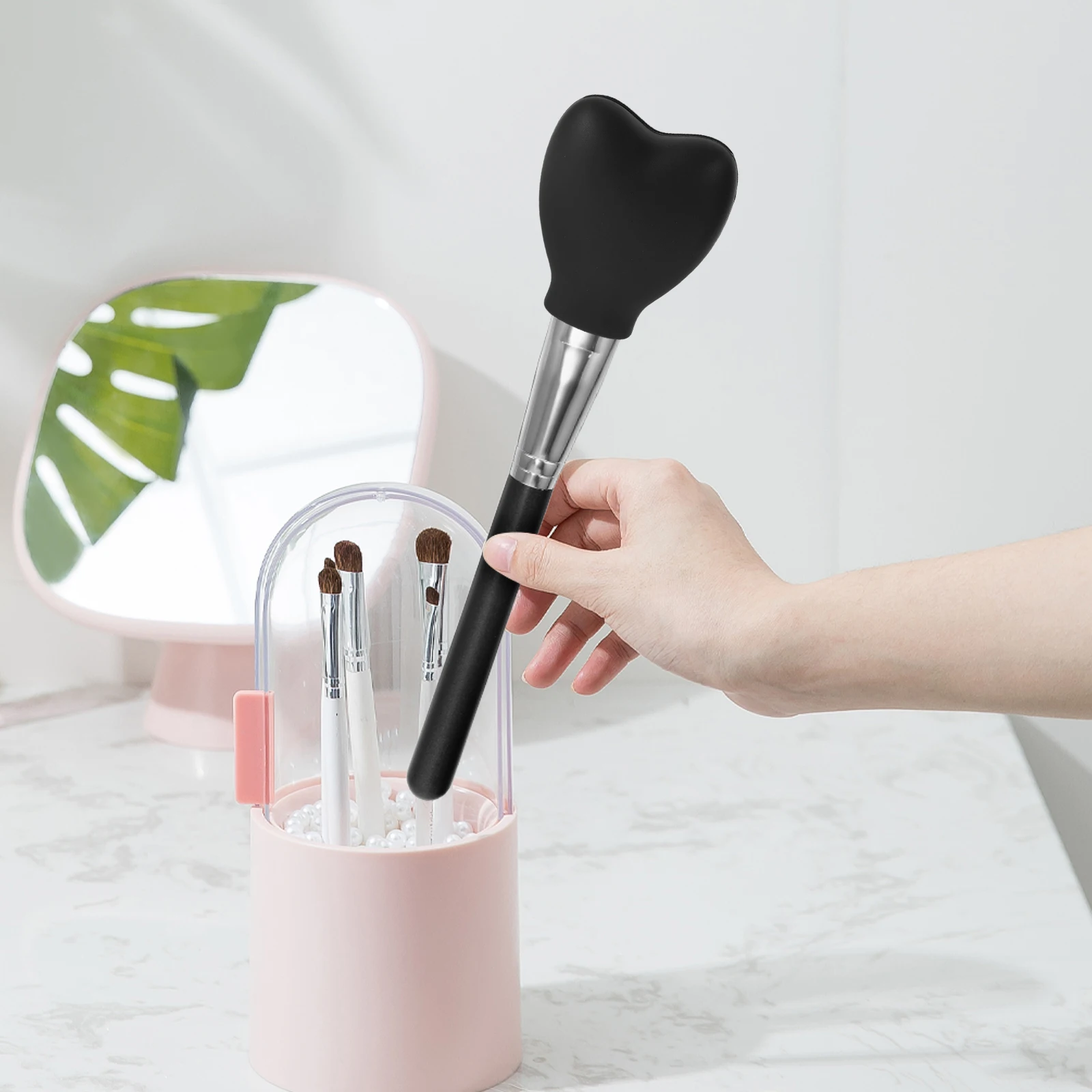 3pcs Silicone Makeup Brush Cover Heart Shaped Caps Reusable Travel Protection For Brushes Stylish Bristle Guard Case
3pcs Silicone Makeup Brush Cover Heart Shaped Caps Reusable Travel Protection For Brushes Stylish Bristle Guard Case