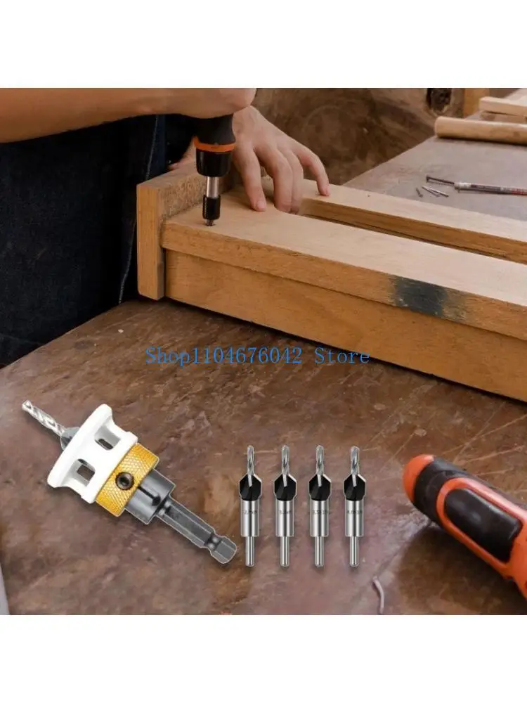 652F 6pcs Hexagonal Shank Countersink Drill Set 6.35mm for Accurate Woodworking Holes
652F 6pcs Hexagonal Shank Countersink Drill Set 6.35mm for Accurate Woodworking Holes