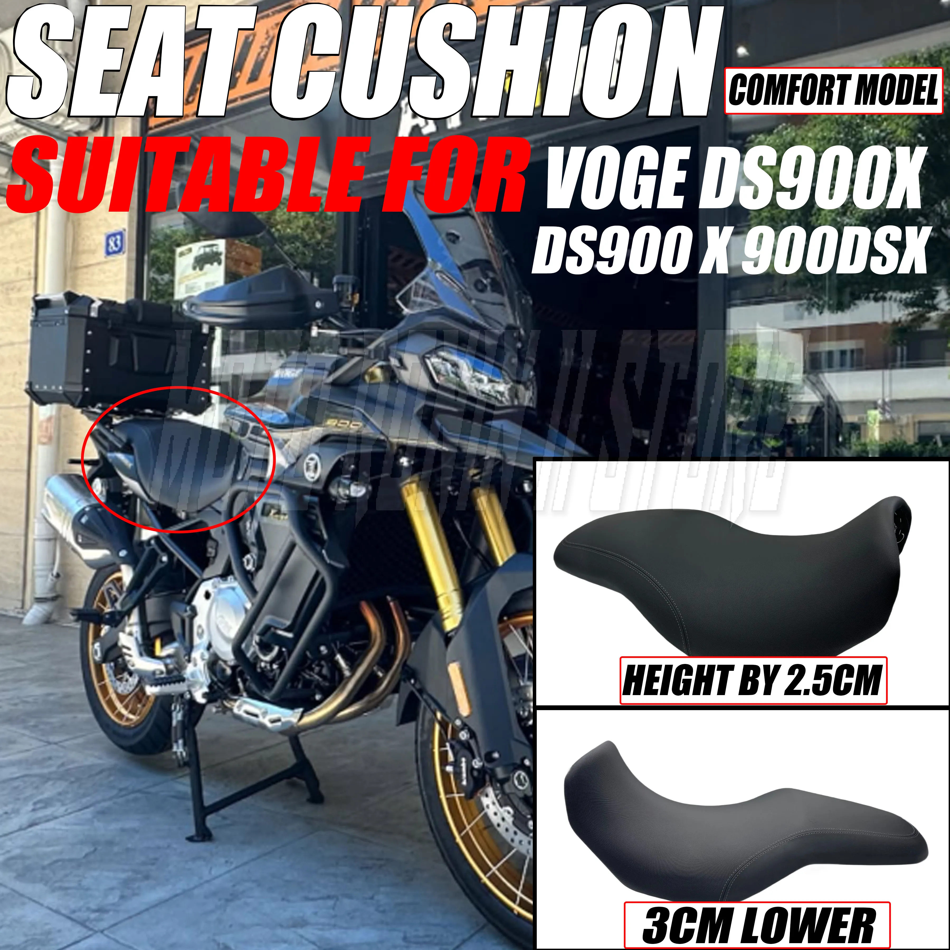 For VOGE DS900X DS900 900DS 900DSX Modified Lower 30mm Seat With Heating Custom Vintage Hump Saddle Retro Seat Cushion
For VOGE DS900X DS900 900DS 900DSX Modified Lower 30mm Seat With Heating Custom Vintage Hump Saddle Retro Seat Cushion
