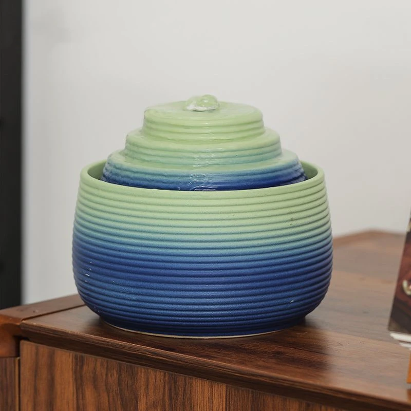 Ceramic Cat Fountain Indoor Decor Zen Drinker For Cat Desktop Waterfall Dog Waterer Dispenser Landscape Decor Pet Water Fountain
Ceramic Cat Fountain Indoor Decor Zen Drinker For Cat Desktop Waterfall Dog Waterer Dispenser Landscape Decor Pet Water Fountain