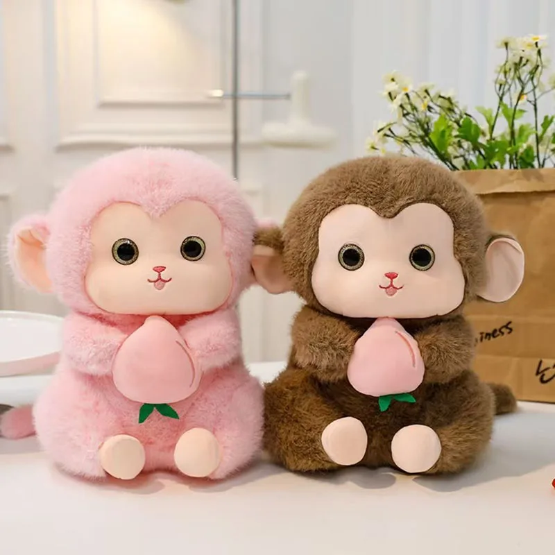 Cute Simulation Monkey Plush Toy Squishy Stuffed Monkey Doll with Peach Adorable Fluffy Monkey Plushie for Kids Gift Home Decor
Cute Simulation Monkey Plush Toy Squishy Stuffed Monkey Doll with Peach Adorable Fluffy Monkey Plushie for Kids Gift Home Decor