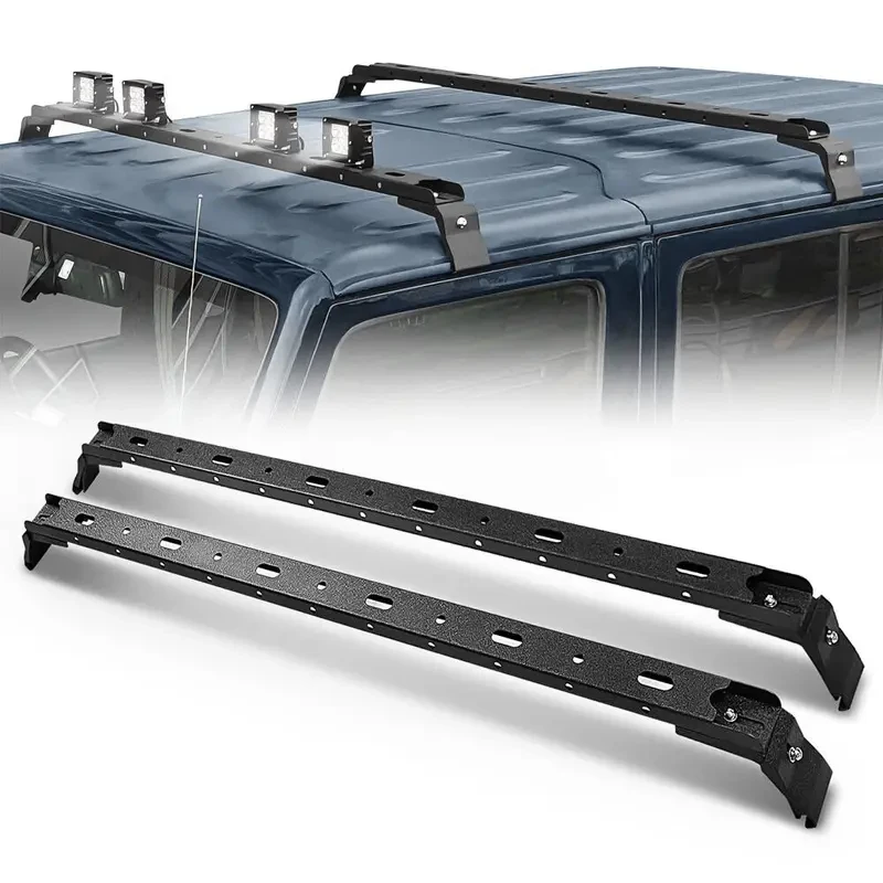 300 LBS Roof Rack Cross Bars with 4PCS s Bar for 2007-2025 Wrangler JK JKU JL JLU Unlimited & Gladiator JT Hardtop
300 LBS Roof Rack Cross Bars with 4PCS s Bar for 2007-2025 Wrangler JK JKU JL JLU Unlimited & Gladiator JT Hardtop