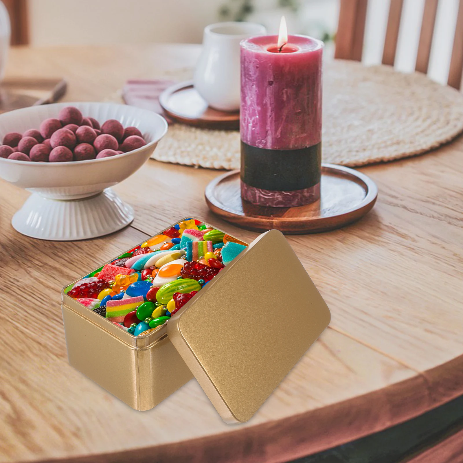 1PC Tea Leaf Storage Box Metal Tinplate Container Leak Proof Smooth Round Edges for Candies Snacks Cosmetics Home ganizer Case
1PC Tea Leaf Storage Box Metal Tinplate Container Leak Proof Smooth Round Edges for Candies Snacks Cosmetics Home ganizer Case