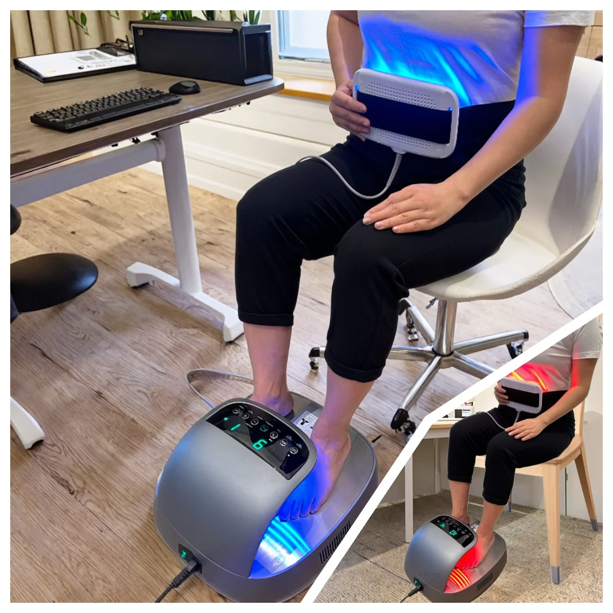 Wen tun Red blue light 2 in 1 PEMF Electric Terahertz Therapy Heated Massage Device Foot Spa Massager Detoxification Beauty
Wen tun Red blue light 2 in 1 PEMF Electric Terahertz Therapy Heated Massage Device Foot Spa Massager Detoxification Beauty