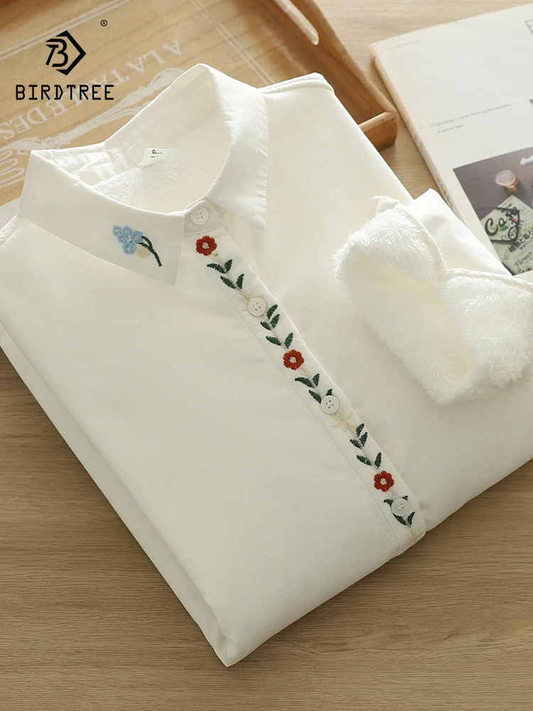 Новинка 2025, осенняя хлопковая флисовая рубашка с длинными рукавами, женская рубашка с цветочной вышивкой и лацканами, теплая универсальная свободная блузка Mori Girl T5O023CC
Новинка 2025, осенняя хлопковая флисовая рубашка с длинными рукавами, женская рубашка с цветочной вышивкой и лацканами, теплая универсальная свободная блузка Mori Girl T5O023CC