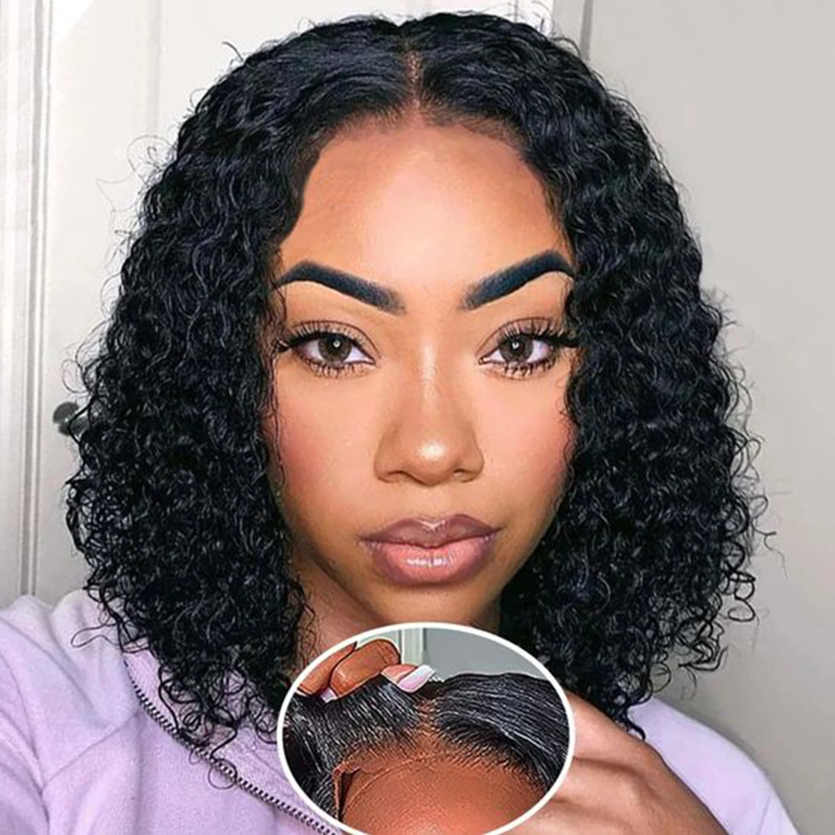 Curly Glueless Bob 13x4 Lace Human Hair Wigs Ready To Wear Short Human Hair Deep Wave Pre Cut Lace Wigs For Women 180% Density
Curly Glueless Bob 13x4 Lace Human Hair Wigs Ready To Wear Short Human Hair Deep Wave Pre Cut Lace Wigs For Women 180% Density