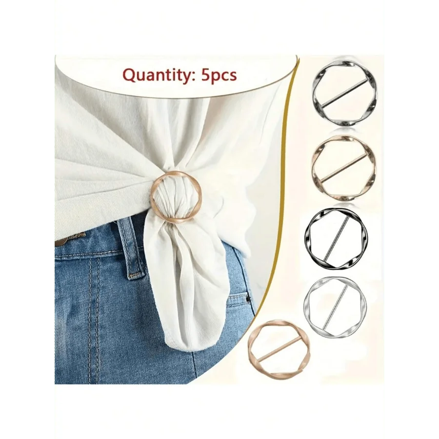 5Pcs Multi-Functional Alloy Buckle Set - Versatile, Matching, Can Shorten Length, Can Tie Knots, Suitable For Belts, Waistbands And T-Shirts, Casual Style
5Pcs Multi-Functional Alloy Buckle Set - Versatile, Matching, Can Shorten Length, Can Tie Knots, Suitable For Belts, Waistbands And T-Shirts, Casual Style