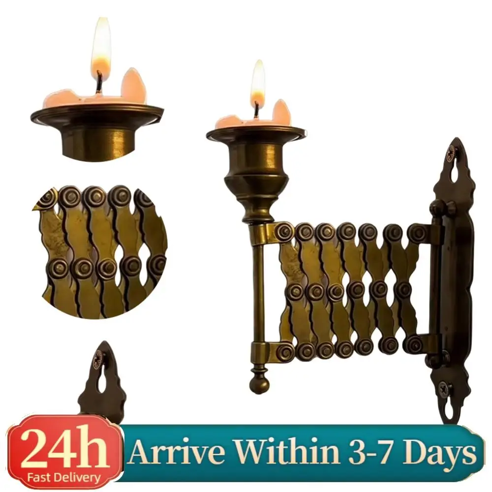 Ретро-подставка для свечей, многофункциональный настенный держатель для свечей, телескопический металлический декор для свечей, украшение для спальни
Ретро-подставка для свечей, многофункциональный настенный держатель для свечей, телескопический металлический декор для свечей, украшение для спальни