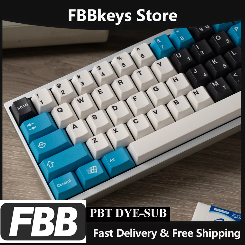 FBB Keycaps Retro 8010 Blue White PBT DYE-SUB Mechanical Keyboard Keycap MX Switch PC DIY Accessory 60% 75% 80% 96% 100% Etc
FBB Keycaps Retro 8010 Blue White PBT DYE-SUB Mechanical Keyboard Keycap MX Switch PC DIY Accessory 60% 75% 80% 96% 100% Etc