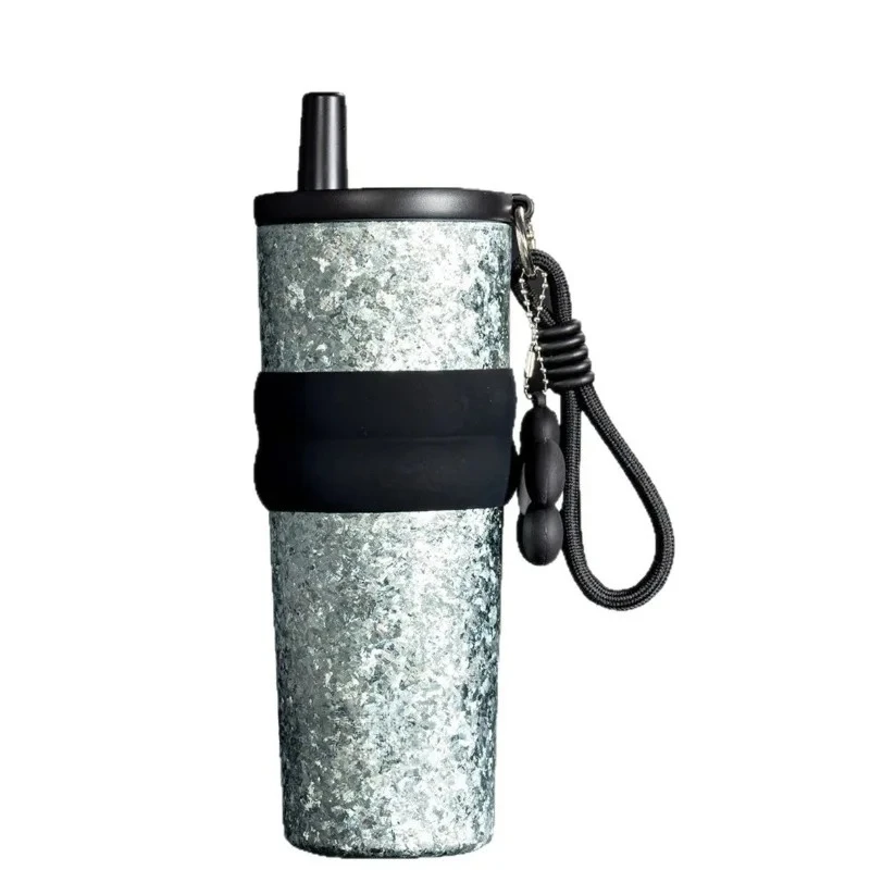 Big ice flower lifting rope straw cup, high-value and large-capacity car cup, high-end titanium cup
Big ice flower lifting rope straw cup, high-value and large-capacity car cup, high-end titanium cup