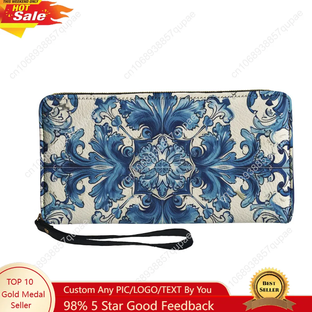 Blue and white porcelain Printing Custom Wallet Purse Mens Womens Zipper Long Wallets Double Muslim Printed Wallet Gift Bag
Blue and white porcelain Printing Custom Wallet Purse Mens Womens Zipper Long Wallets Double Muslim Printed Wallet Gift Bag