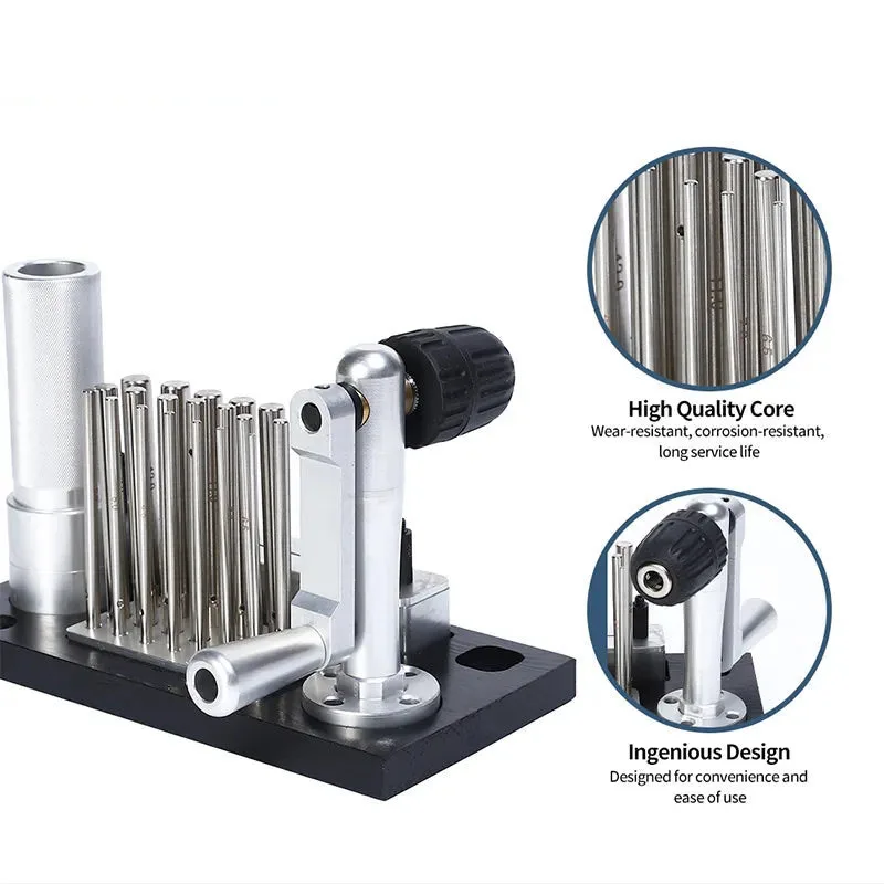 Precision Jewelry Making Wire Crafting Bench Tool 20 Steel Mandrels 2.5-12mm Manual Jump Ring Maker Kit