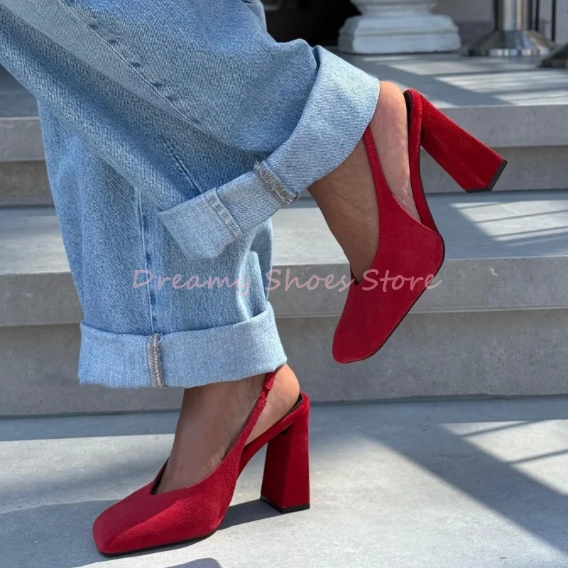 Purple Suede Square Toe Slip On Hollow Sandals Women Solid Block Heel Comfort High Heels Elegant Evening Party Dress Summer Shoe
Purple Suede Square Toe Slip On Hollow Sandals Women Solid Block Heel Comfort High Heels Elegant Evening Party Dress Summer Shoe