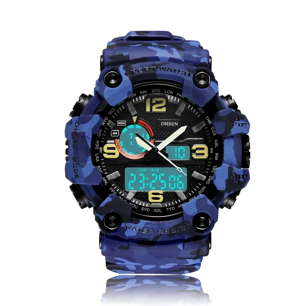 Digital Quartz Men Watch Reloj Hombre Military Camouflage Blue Waterproof Sport Watches Fashion Electronic Shock Man Wristwatch
Digital Quartz Men Watch Reloj Hombre Military Camouflage Blue Waterproof Sport Watches Fashion Electronic Shock Man Wristwatch