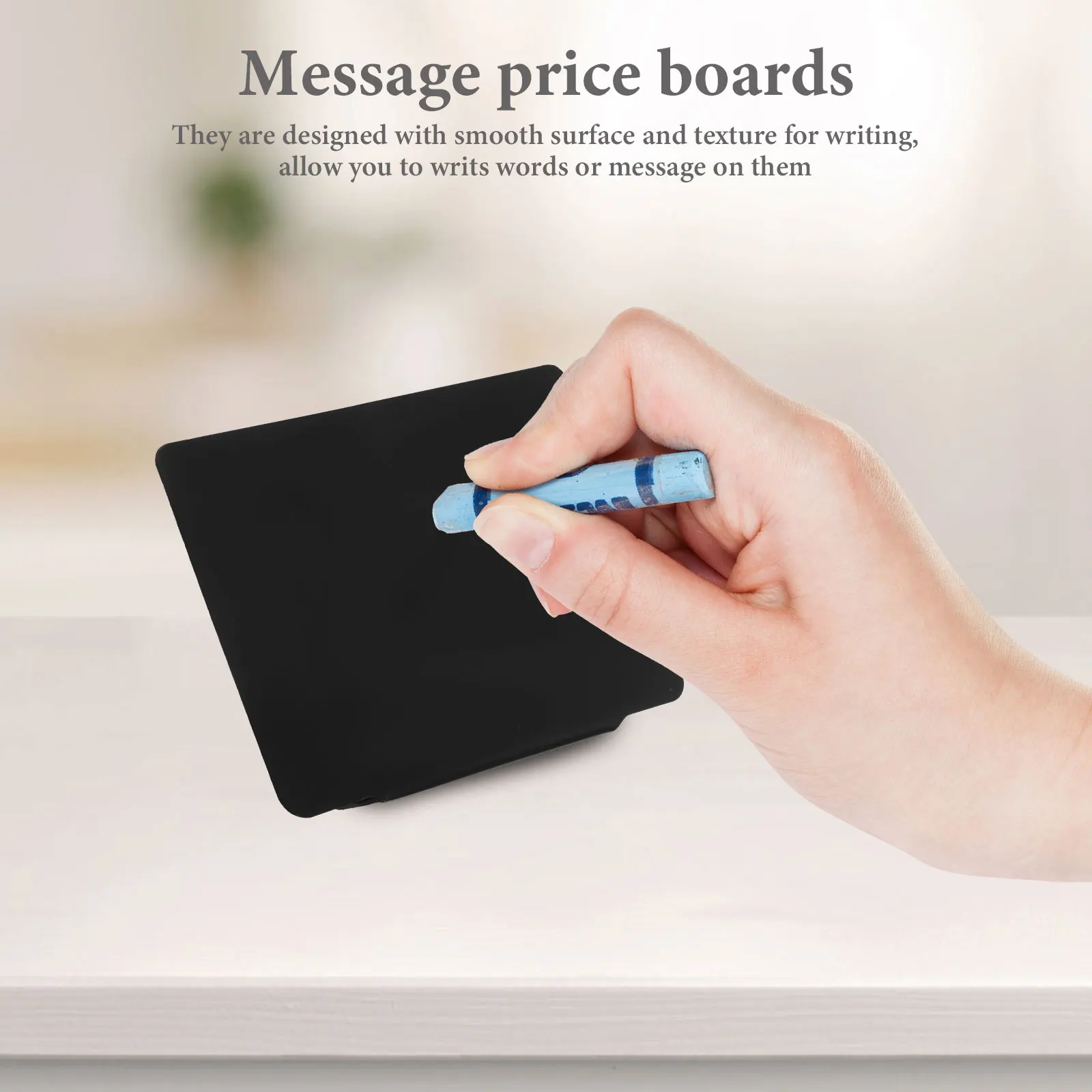 6pcs Blackboard Price Tag Mini Signs Double Sided Chalkboard Labels Food Signs for Buffet Restaurant Display Erasable
6pcs Blackboard Price Tag Mini Signs Double Sided Chalkboard Labels Food Signs for Buffet Restaurant Display Erasable