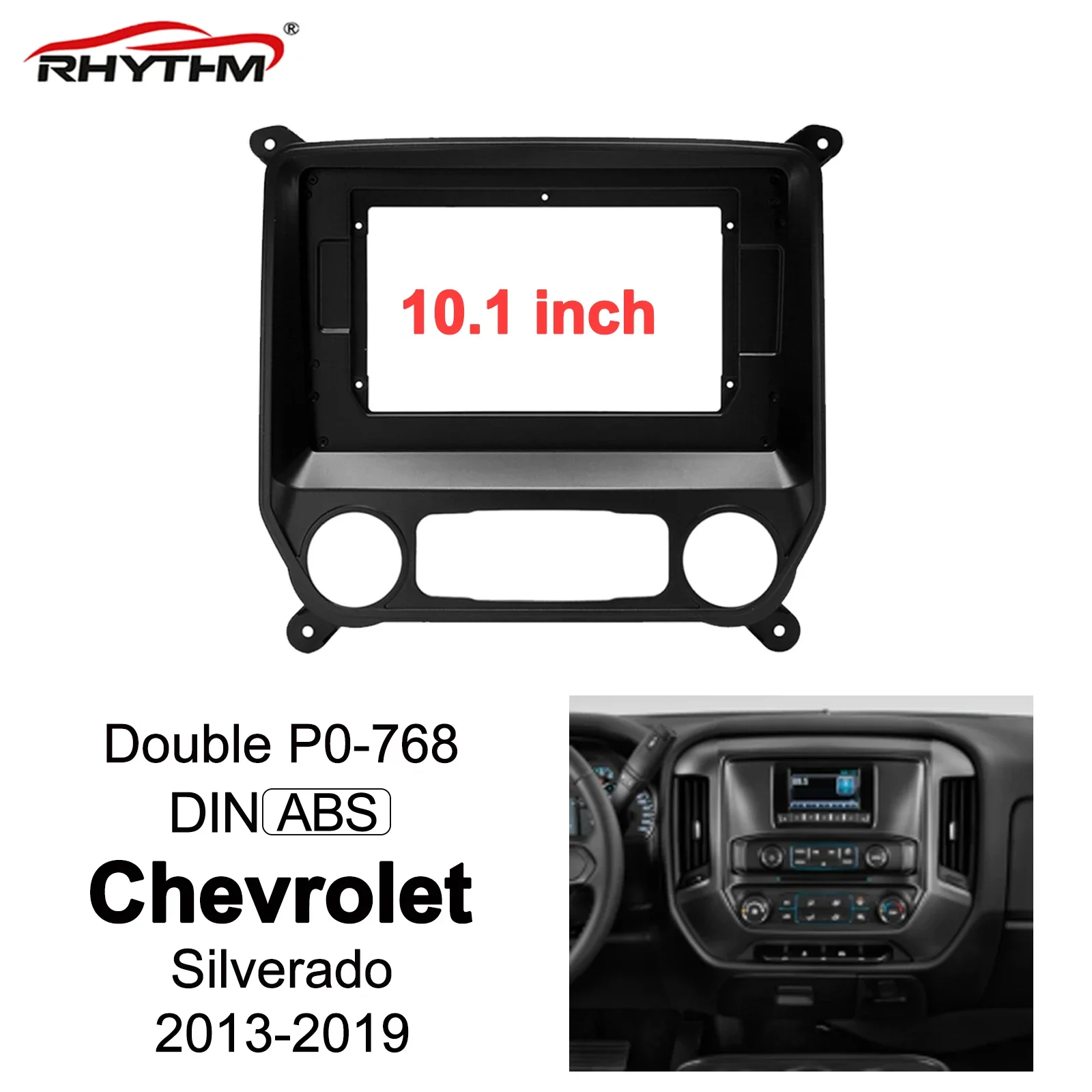 10.1 Inch Car Fascia Trim Kit For Chevrolet Silverado 2013-2019 Double Din Car Radio Dvd Frame Audio Fitting Adaptor Dash Panel
10.1 Inch Car Fascia Trim Kit For Chevrolet Silverado 2013-2019 Double Din Car Radio Dvd Frame Audio Fitting Adaptor Dash Panel