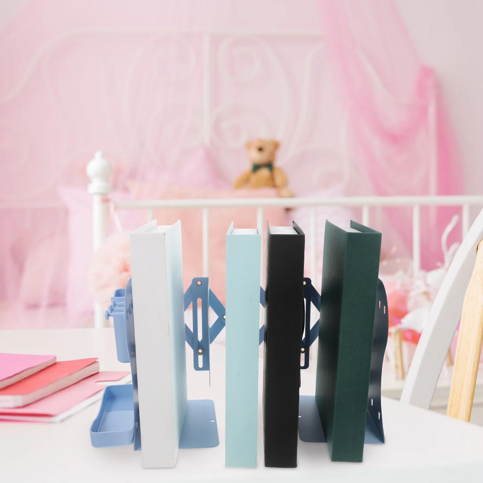 Adjustable Bookend With Hooks Pen Holder Retractable Metal Desktop Organizer Expandable Book Shelf For Desk Magazine
Adjustable Bookend With Hooks Pen Holder Retractable Metal Desktop Organizer Expandable Book Shelf For Desk Magazine