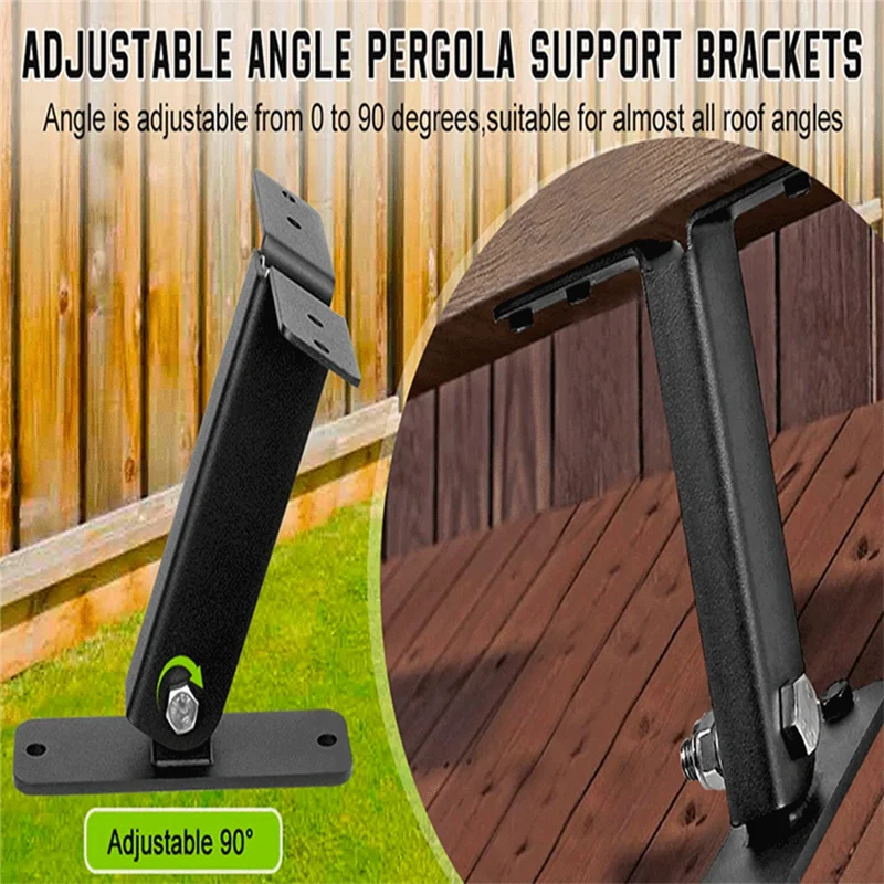 SQPP-Patio Roof Riser Heavy Duty Pergola Brackets Kit Stainless Steel 304 Pergola Roof Riser Brackets Adjustable
SQPP-Patio Roof Riser Heavy Duty Pergola Brackets Kit Stainless Steel 304 Pergola Roof Riser Brackets Adjustable