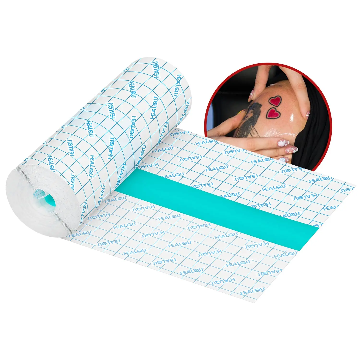 Tattoo Aftercare Waterproof Bandage - 6in x 5.5yrd Transparent Film Roll, Breathable Stretch Adhesive Second Skin for Healing
Tattoo Aftercare Waterproof Bandage - 6in x 5.5yrd Transparent Film Roll, Breathable Stretch Adhesive Second Skin for Healing
