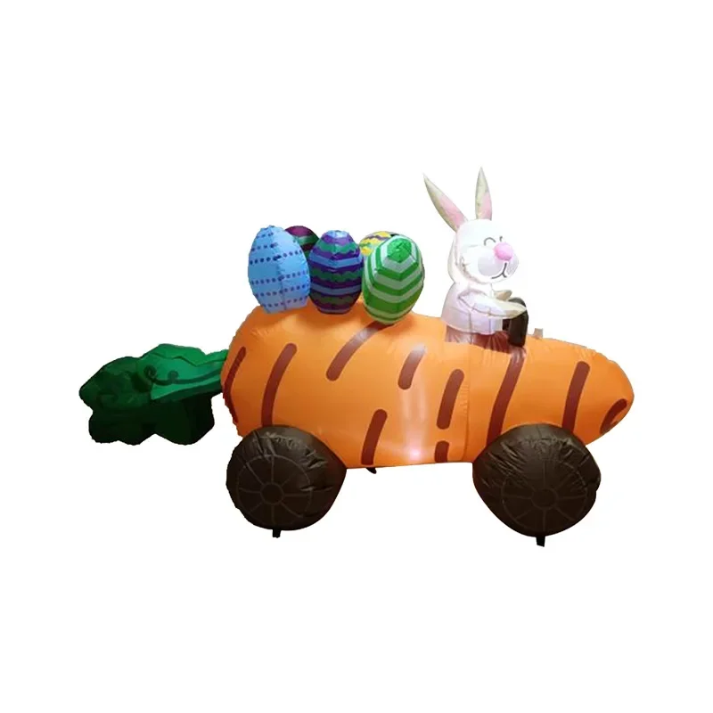 Easter inflatable air model, carrot cart, rabbit egg LED luminous decoration, yard party ornament
Easter inflatable air model, carrot cart, rabbit egg LED luminous decoration, yard party ornament
