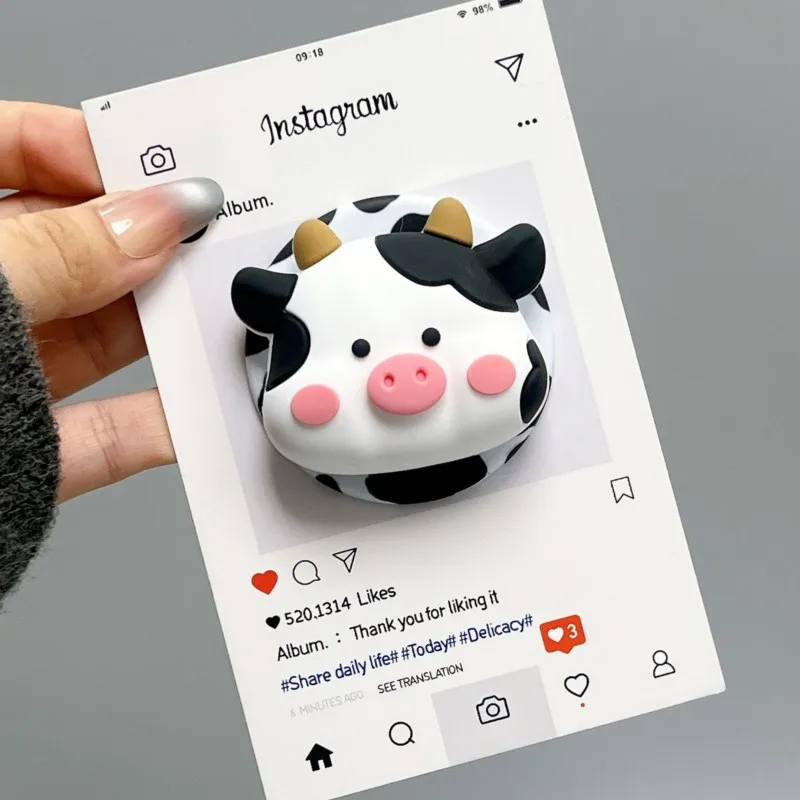 Korea Cute 3D Cow For Magsafe Griptok Phone Holder Support For iPhone 17 16 Foldable Wireless Charging Case Stand Girl Bracket
Korea Cute 3D Cow For Magsafe Griptok Phone Holder Support For iPhone 17 16 Foldable Wireless Charging Case Stand Girl Bracket