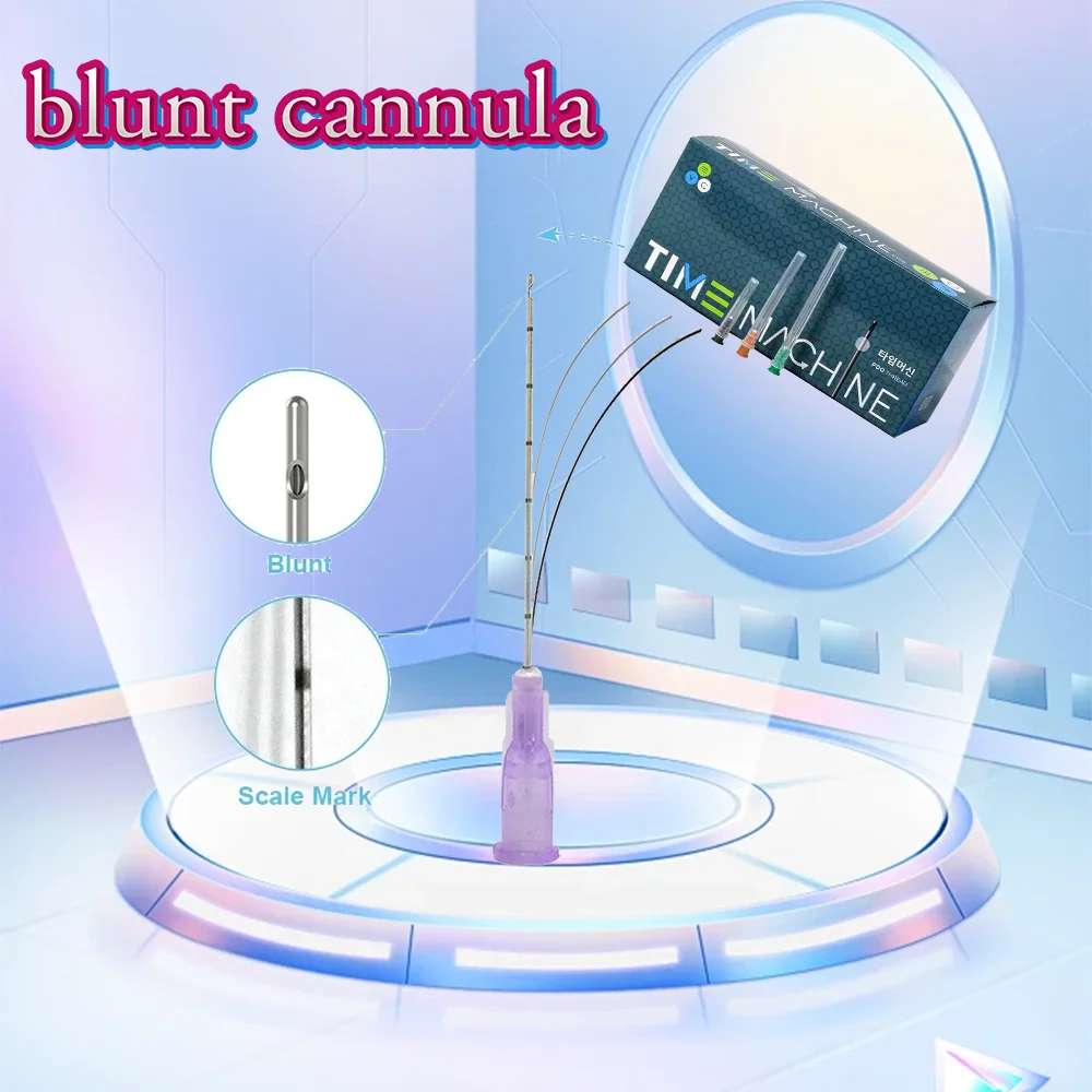 22g 50mm Medical Disposable Sterile microcannula Blunt Tip Micro Cannula Needle for Injectable Hyaluronic Acid Fillers
22g 50mm Medical Disposable Sterile microcannula Blunt Tip Micro Cannula Needle for Injectable Hyaluronic Acid Fillers