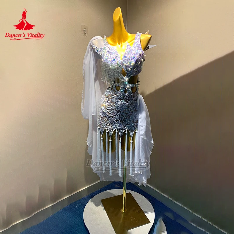 Blackpool Dance Festival Chacha Samba Jive AB Stones Dress Adult Female Latin Dance Salsa Clothing Customized Dancer's Vitality
Blackpool Dance Festival Chacha Samba Jive AB Stones Dress Adult Female Latin Dance Salsa Clothing Customized Dancer's Vitality