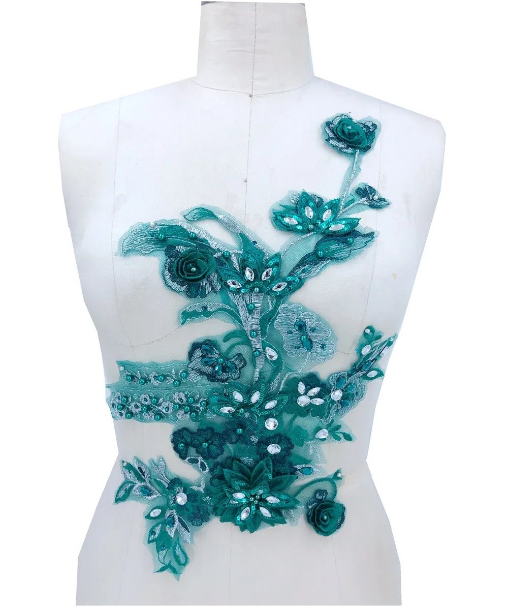 Dingzhu Rhinestone Three-dimensional Lace Green Embroidery Decal 40x25cm Repair Patch Performance Costume Dress DIY Accessories
Dingzhu Rhinestone Three-dimensional Lace Green Embroidery Decal 40x25cm Repair Patch Performance Costume Dress DIY Accessories