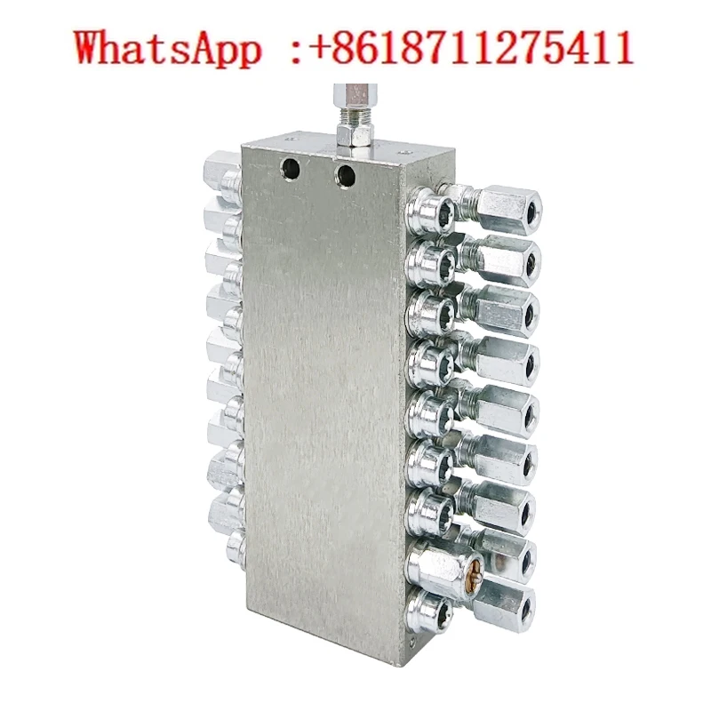 Butter dispenser JPQA white zinc plated progressive distribution valve pump truck integral distributor outlet can be blocked
Butter dispenser JPQA white zinc plated progressive distribution valve pump truck integral distributor outlet can be blocked