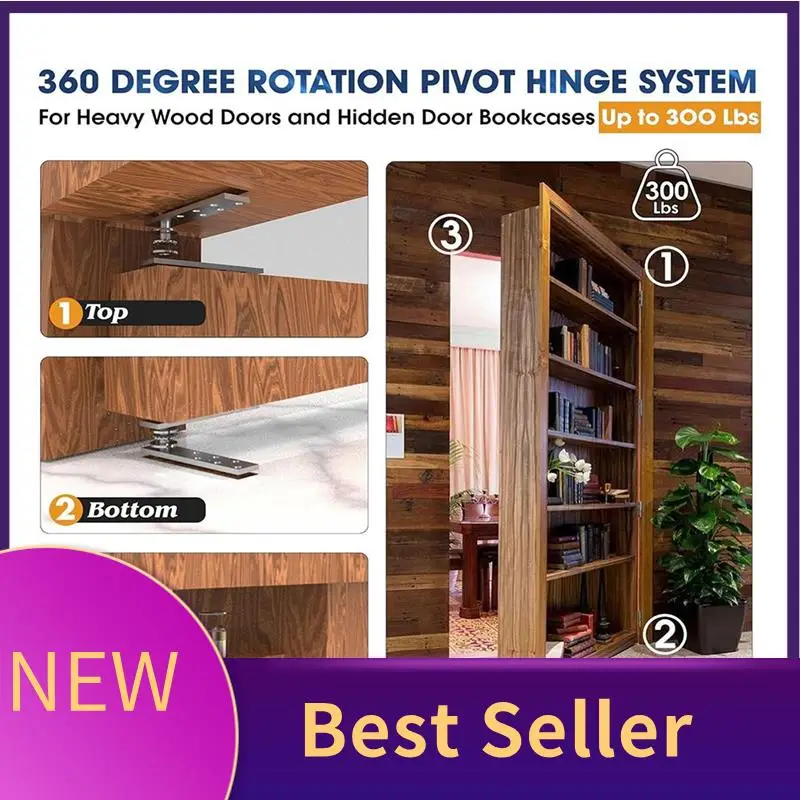 ABHI-Door Pivot Hinge, Invisible Pivot Hinge System With Goal Kick Hardware, For Heavy Duty Wood Doors Up To 200 Lbs Durable Hea
ABHI-Door Pivot Hinge, Invisible Pivot Hinge System With Goal Kick Hardware, For Heavy Duty Wood Doors Up To 200 Lbs Durable Hea