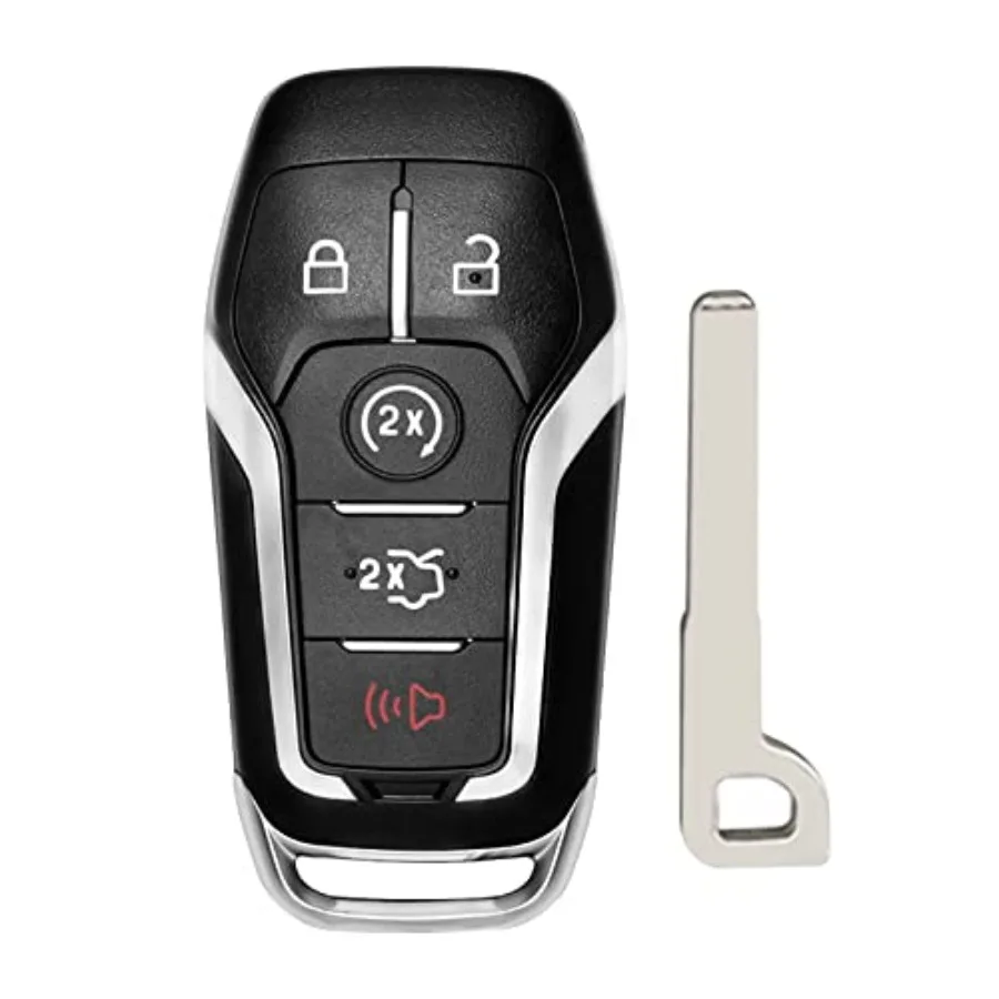 Key Fob Replacement for Ford: 5-Button Keyless Entry Remote Start Control for Ford Mustang Fusion Explorer Edge Lincoln MKC MKX
Key Fob Replacement for Ford: 5-Button Keyless Entry Remote Start Control for Ford Mustang Fusion Explorer Edge Lincoln MKC MKX