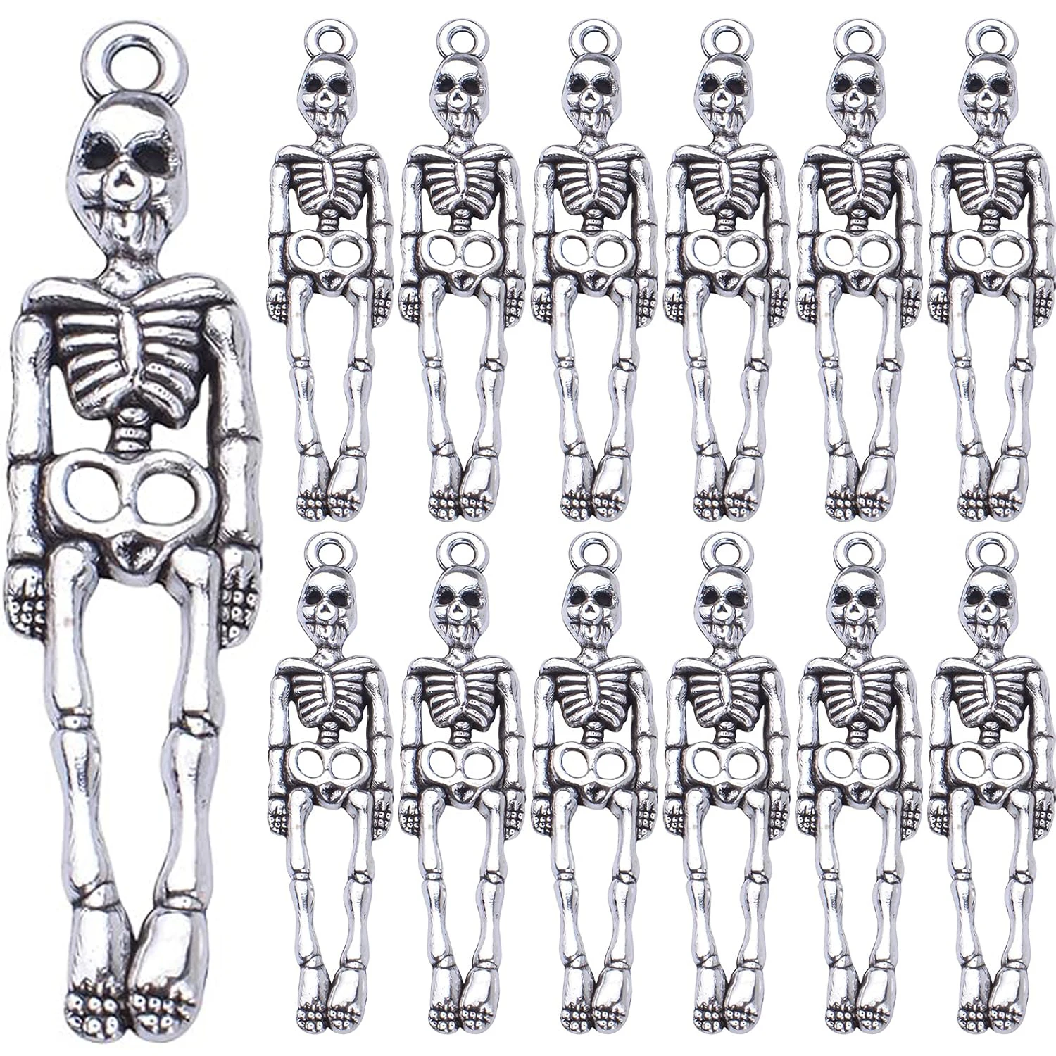Подвески-скелеты из тибетского серебра, костяные кулоны в виде черепов, материалы для рукоделия, для изготовления браслетов, ожерелий, серег, ювелирных изделий
Подвески-скелеты из тибетского серебра, костяные кулоны в виде черепов, материалы для рукоделия, для изготовления браслетов, ожерелий, серег, ювелирных изделий
