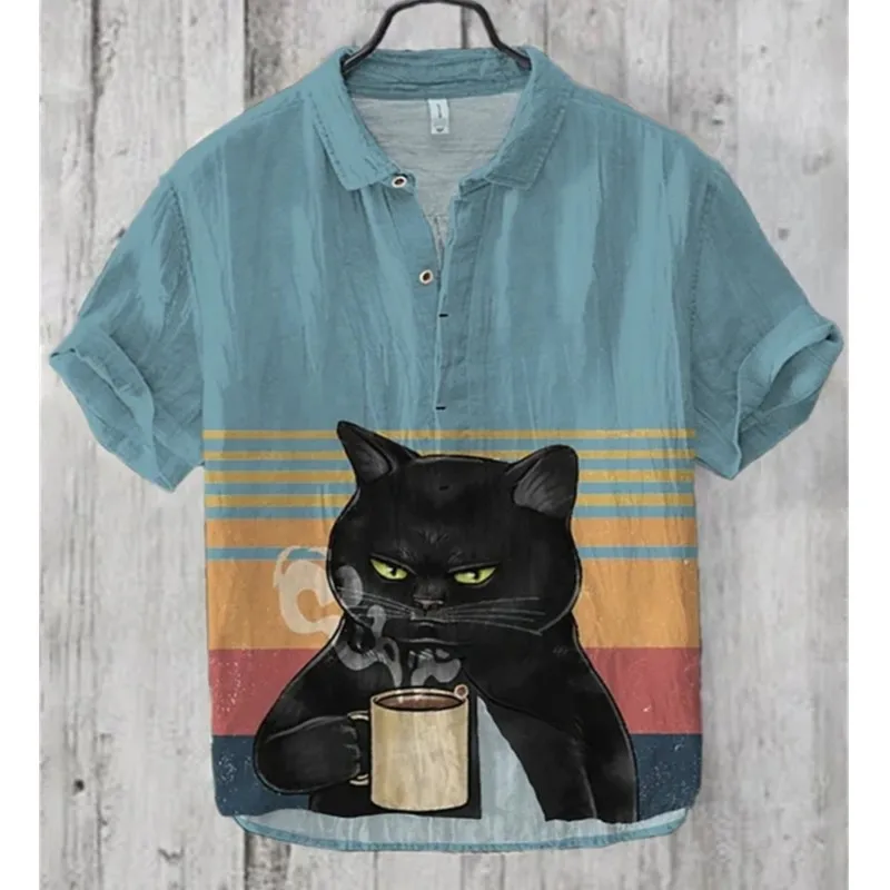 2025 Summer Fashion Men's Lapel Shirt Carp 3D Printed Shirt Men's Casual Art Short Sleeve Shirt Linen Material Large Size 5XL
2025 Summer Fashion Men's Lapel Shirt Carp 3D Printed Shirt Men's Casual Art Short Sleeve Shirt Linen Material Large Size 5XL