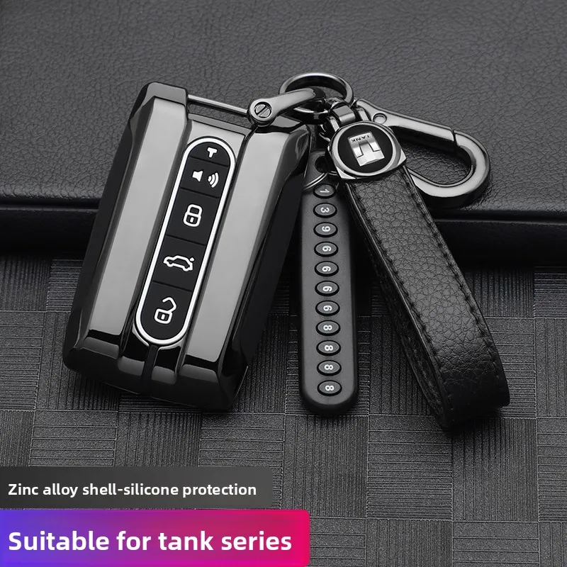 Zinc Alloy Car Key Case for Great Wall GWM WEY TANK 300 500 Tank300 Tank500 Remote Cover Bag Shell Keychain Holder Accessories
Zinc Alloy Car Key Case for Great Wall GWM WEY TANK 300 500 Tank300 Tank500 Remote Cover Bag Shell Keychain Holder Accessories