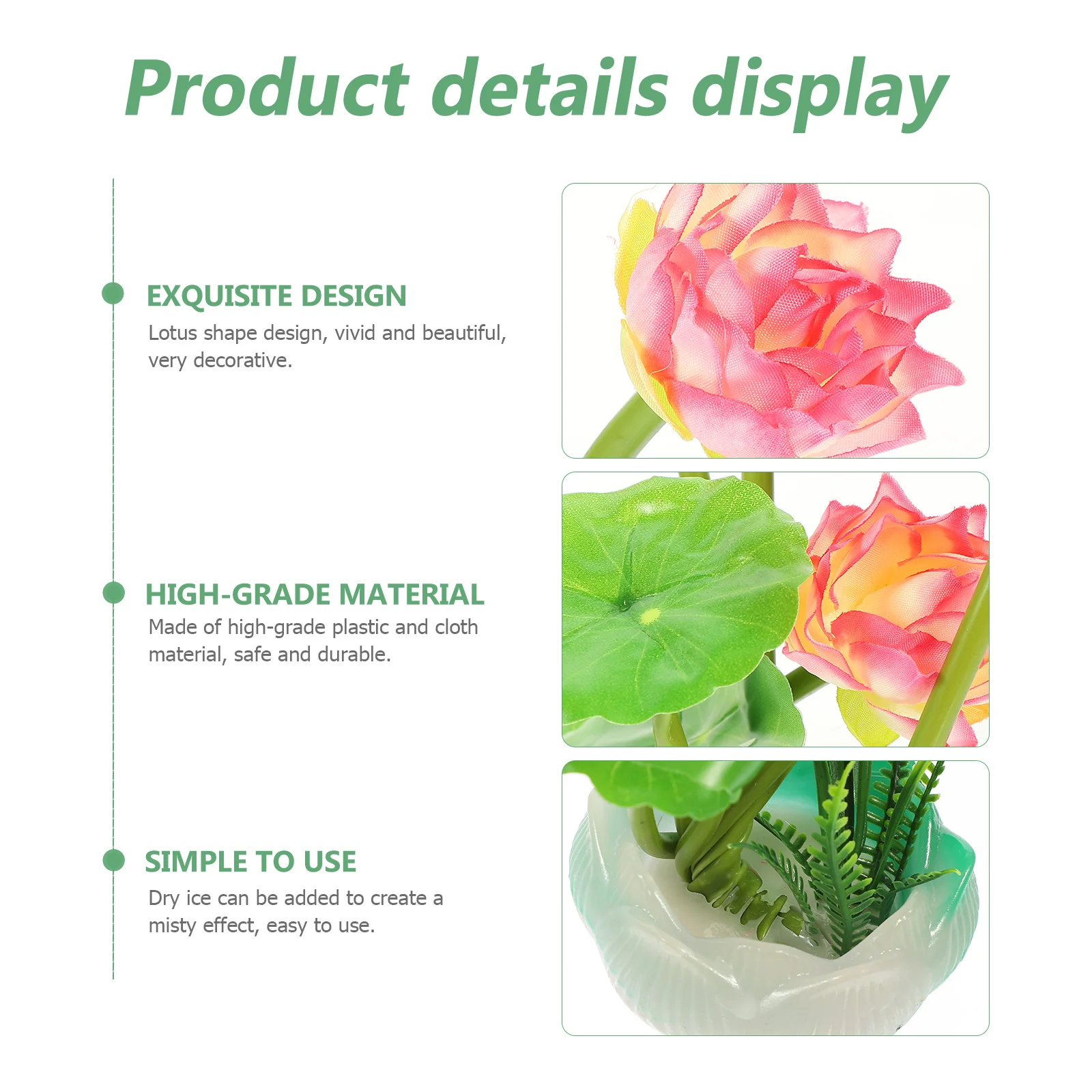 Realistic Lotus Lantern Sushi Plate Decor with Fog Effect for Japanese Cold Dishes Fine Crafted Artificial Flower for Restaurant
Realistic Lotus Lantern Sushi Plate Decor with Fog Effect for Japanese Cold Dishes Fine Crafted Artificial Flower for Restaurant