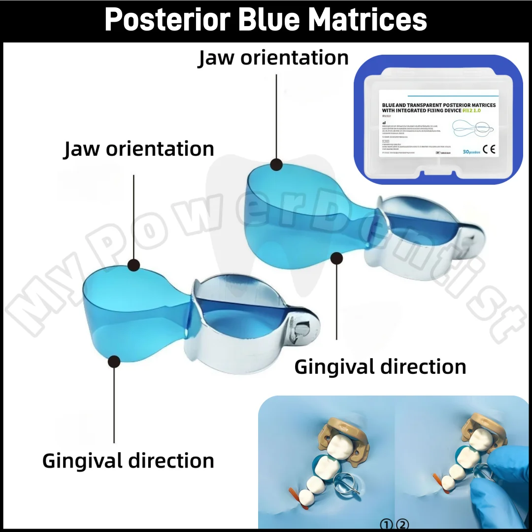 Posterior Matrices Fixing Device Dental Matrix Bands Molar/Premoar 50Pcs Blue Strips
Posterior Matrices Fixing Device Dental Matrix Bands Molar/Premoar 50Pcs Blue Strips