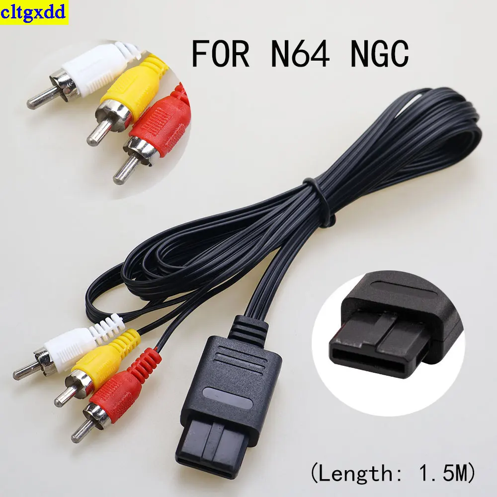 cltgxdd 1 piece is suitable for N64 audio TV video cable AV cable to RCA GameCube N64 SNES game accessory cable
cltgxdd 1 piece is suitable for N64 audio TV video cable AV cable to RCA GameCube N64 SNES game accessory cable