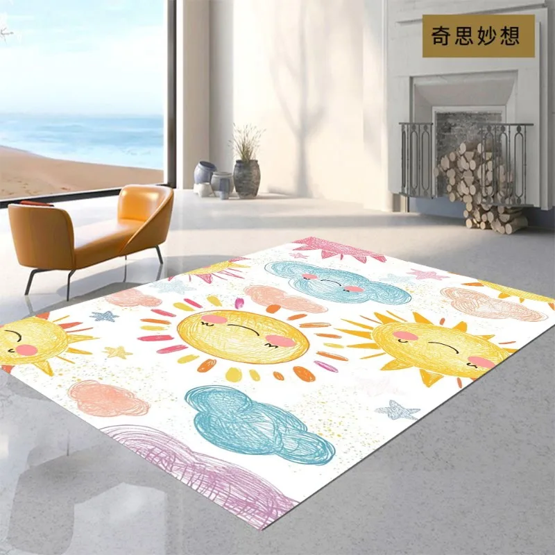 Boho Rainbow Area Rug – Colorful Non-Slip Kids Carpet, Soft Floor Mat for Living Room Playroom Bedroom Decor
Boho Rainbow Area Rug – Colorful Non-Slip Kids Carpet, Soft Floor Mat for Living Room Playroom Bedroom Decor