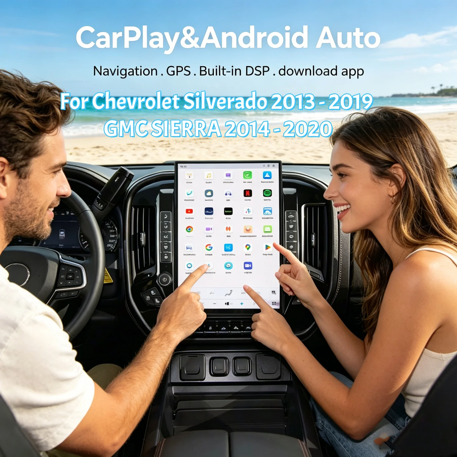 14.5 inch Android Car Radio Stereo For Chevrolet Silverado 2013-2019 GMC SIERRA 2014-2020 GPS Navigation Touch Screen Head Unit
14.5 inch Android Car Radio Stereo For Chevrolet Silverado 2013-2019 GMC SIERRA 2014-2020 GPS Navigation Touch Screen Head Unit