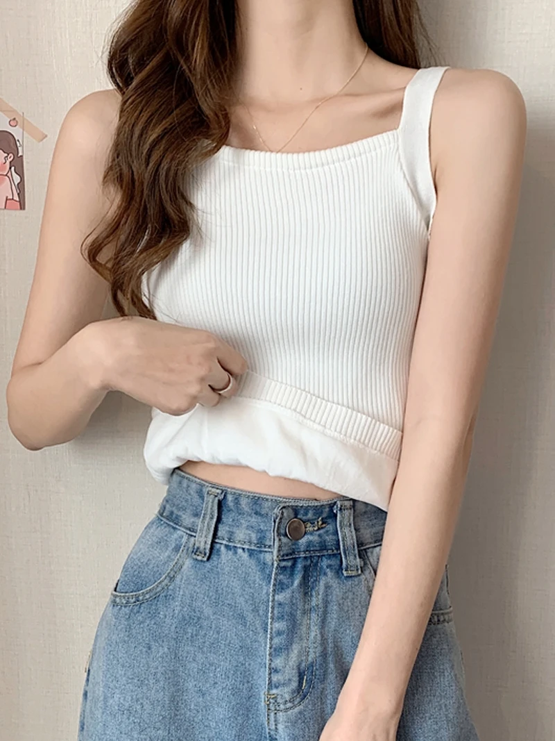 Chic Autumn Winter Fce Lined Knitted Slim Fit Elastic Warm Top Women's Tank Vest Versatile Base Layer irt Faionable
Chic Autumn Winter Fce Lined Knitted Slim Fit Elastic Warm Top Women's Tank Vest Versatile Base Layer irt Faionable