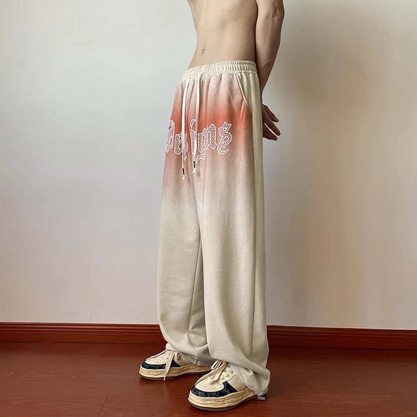 American Hiphop Men's adient Design High Street Sports Pants Straight Loose Casual Long Trousers Spring Autumn Faionable
American Hiphop Men's adient Design High Street Sports Pants Straight Loose Casual Long Trousers Spring Autumn Faionable