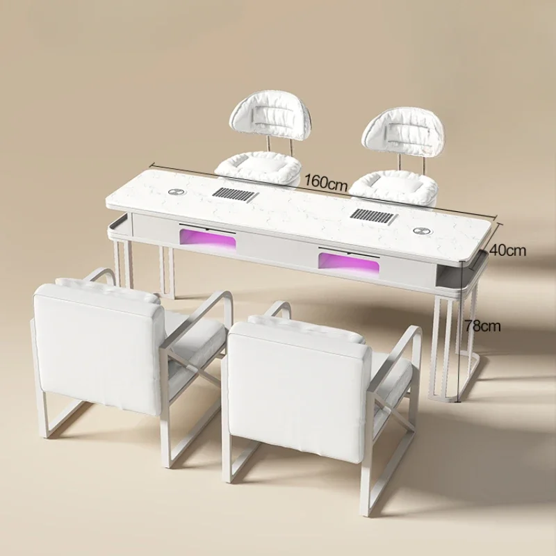 Modern Luxury Professional Nail Table Dressing Storage Manicure Table Vacuum Cleaner Mesa De Manicure Salon Furniture KMNT
Modern Luxury Professional Nail Table Dressing Storage Manicure Table Vacuum Cleaner Mesa De Manicure Salon Furniture KMNT