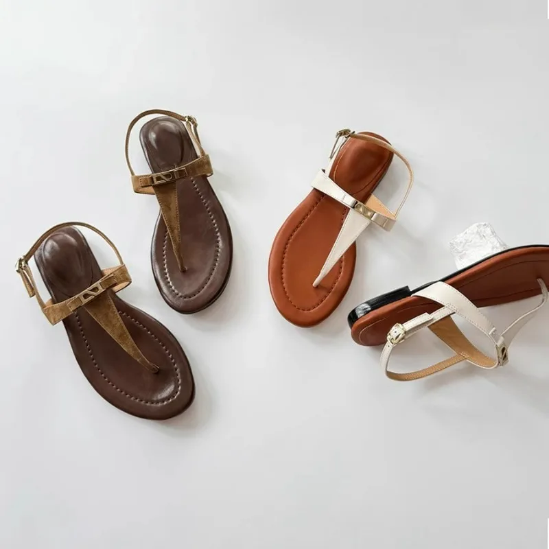 Women Beach Sandals Soft Leather Thick-soled Sandals Causal Platform Sandals Summer Women Sandals Flat Toe Roman Flip-flops
Women Beach Sandals Soft Leather Thick-soled Sandals Causal Platform Sandals Summer Women Sandals Flat Toe Roman Flip-flops