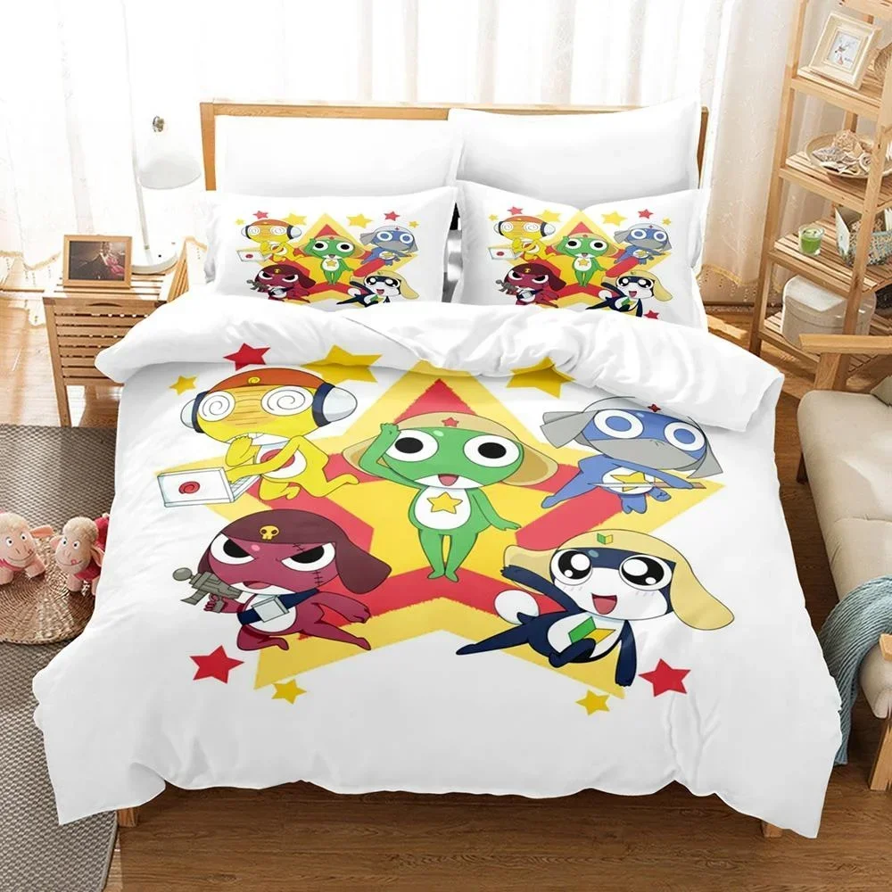 Простыня с 3D кавайными героями мультфильмов Keroro Frog, комплект постельного белья Single Twin Full Queen King Size, комплект постельного белья для взрослых и детей, комплекты пододеяльников для спальни
Простыня с 3D кавайными героями мультфильмов Keroro Frog, комплект постельного белья Single Twin Full Queen King Size, комплект постельного белья для взрослых и детей, комплекты пододеяльников для спальни