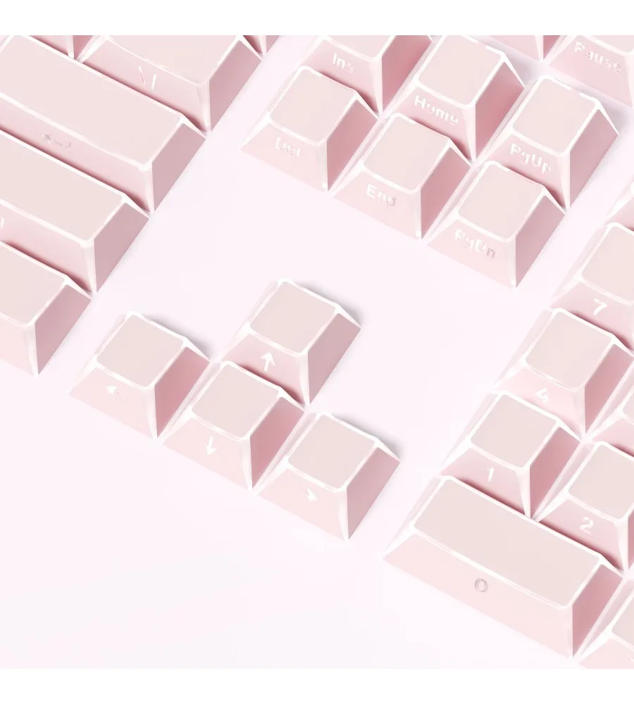 Keycap personalized 132 key original factory height applicable wooting key pink folding light-transmitting keycap PBT material
Keycap personalized 132 key original factory height applicable wooting key pink folding light-transmitting keycap PBT material