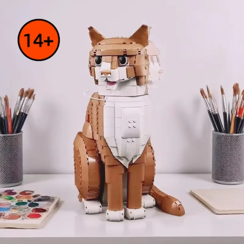 Creative Assemble Pet Toy 21376 Vivid Cartoon Orange Cat 1755PCS Handcraft Building Bricks Perfect Holiday Birthday Gifts
Creative Assemble Pet Toy 21376 Vivid Cartoon Orange Cat 1755PCS Handcraft Building Bricks Perfect Holiday Birthday Gifts