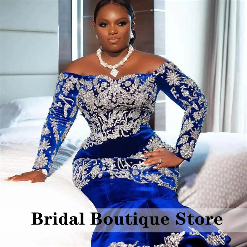 Luxury Customized Royal Blue Prom Dress 2025 Tiered Beaded Velvet Aso Ebi Formal Occasion Wedding EveningGowns Customized
Luxury Customized Royal Blue Prom Dress 2025 Tiered Beaded Velvet Aso Ebi Formal Occasion Wedding EveningGowns Customized