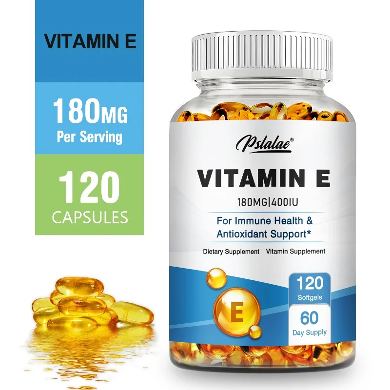Vitamin E - Antioxidant, Wrinkle Reduction, Increases Skin Elasticity, Support Skin and Heart Health, Boosts Immunity, Non-GMO
Vitamin E - Antioxidant, Wrinkle Reduction, Increases Skin Elasticity, Support Skin and Heart Health, Boosts Immunity, Non-GMO