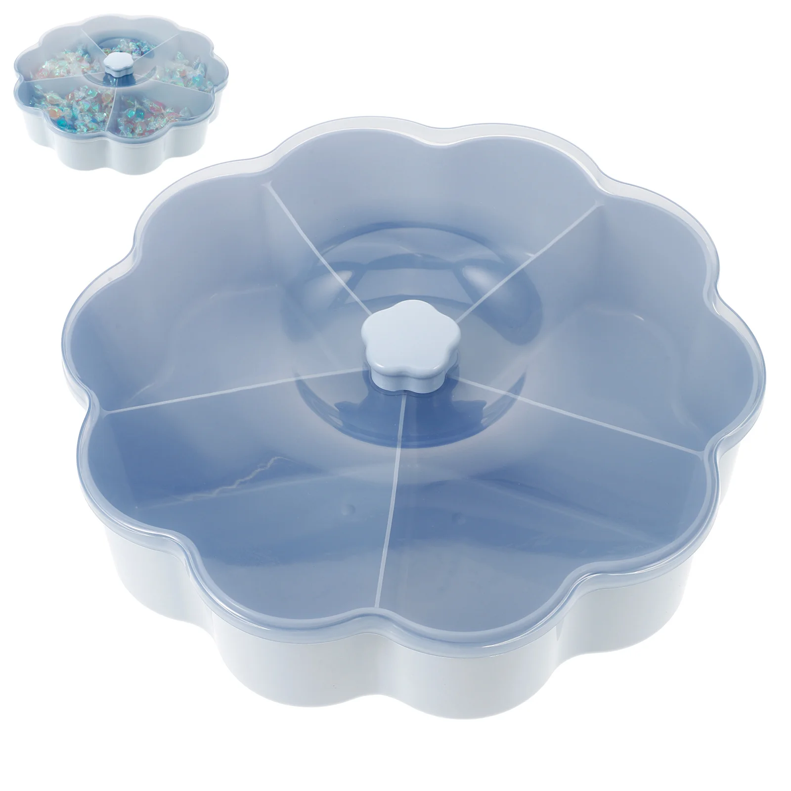 Food Storage Box 5-Compartment Plastic Snack Container With Lid For Dry Fruit Candy Nuts Organizer Desktop Serving Tray
Food Storage Box 5-Compartment Plastic Snack Container With Lid For Dry Fruit Candy Nuts Organizer Desktop Serving Tray